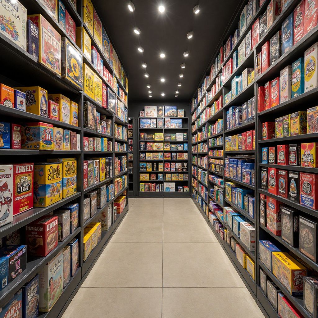 Mağaza içi oyun rafları